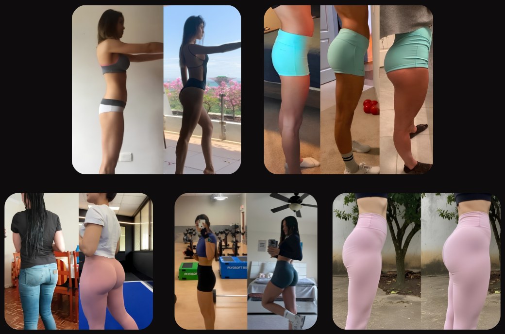 Resultados antes y después de alumnas de GlúteoFlix
